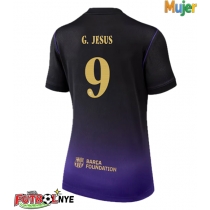Camiseta Barcelona Gabriel Jesus #9 Visitante Equipación para mujer 2026-27 manga corta